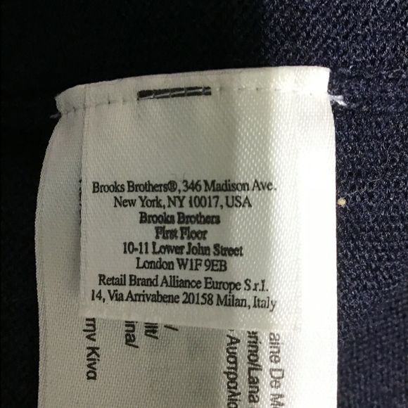 Brooks Brothers 346 Size LG Black Long Sleeve V-Neck Women's Cardigan Sweater - Picture 6 of 7